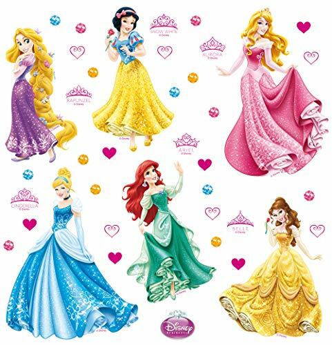 Decorazione Murale Disney Princess - Sticker 30x30 AG Design - Chic