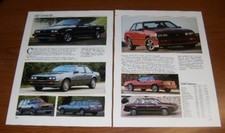 1987 Chevy Cavalier Spec Sheet Photo 87 Z24 Rs Cs Convertible Coupe Wagon