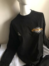 Howard Stern Show 1990s TV Long Sleeve T-Shirt Large 100% Black Cotton RARE FIND
