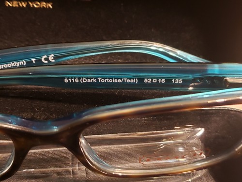 COACH Brooklyn HC6040 5116 Dark Tortoise Teal Demo Lens 52 mm Woman's Eyeglasses - Picture 7 of 7