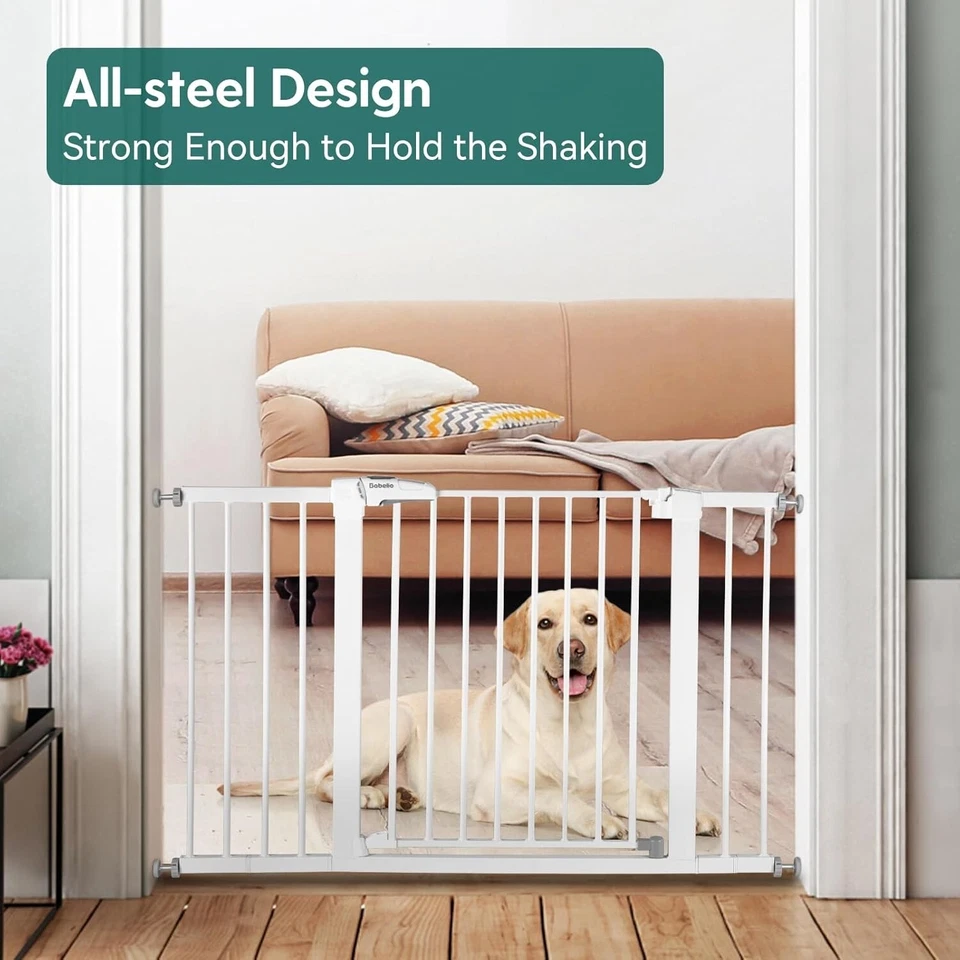 Babelio Extra Wide Walk Thru Child Safety Gate, 29"-48" Auto Close, Easy Install - Image 3 of 4