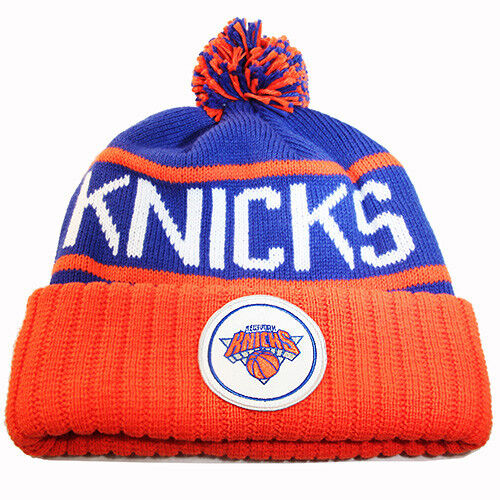 Mitchell & Ness NBA Cuffed Knit Pom Beanie Winter Hat Sports