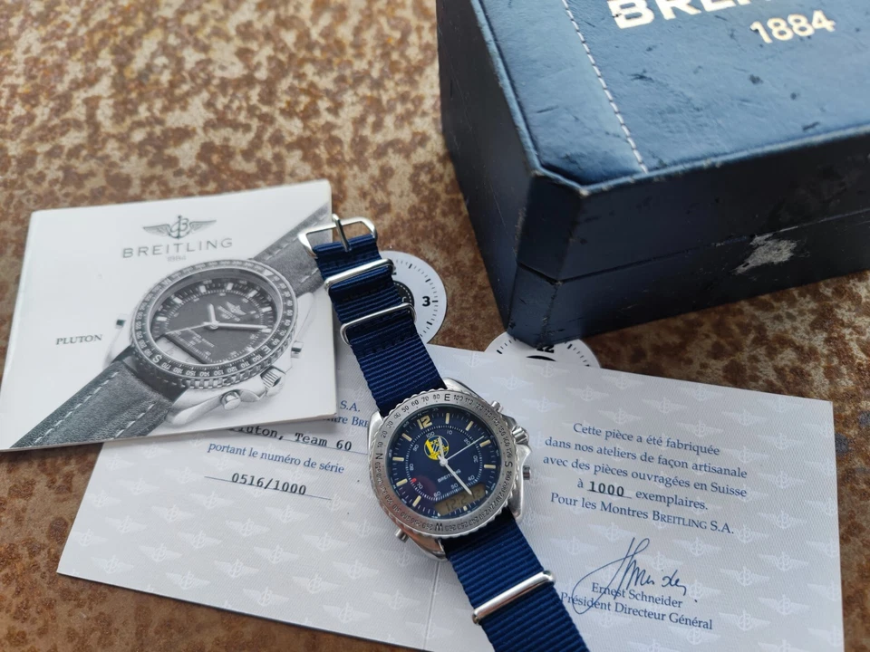 Breitling PLUTON TEAM60 Limited SERVICE JAN-2024 Vintage NEW PLUTON A51038 - Bild 4 von 4