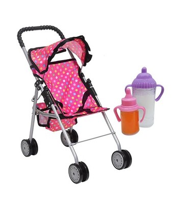 fash n kolor My First Baby Doll Umbrella Stroller with Basket -... USA FAST SHIP