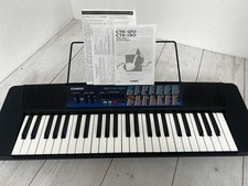 Casio CTK-120 Electronic Keyboard With Manuals 100 Tones 100 Rhythms