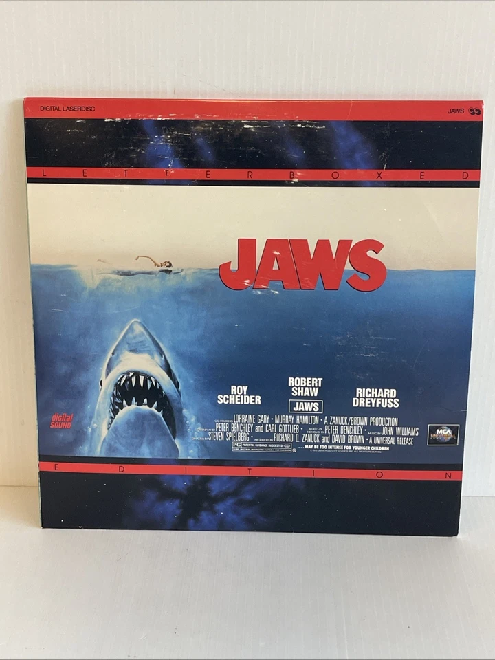 JAWS Laserdisc 2-Disc Letterboxed Edition Scheider Dreyfuss Spielberg 1975/1991 - Image 4 of 4