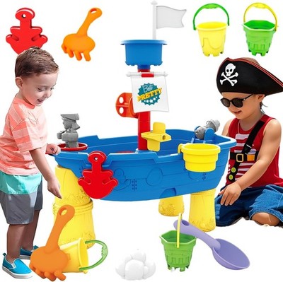 Water Table for Toddlers 1-3 Ship Beach Toy Boat for Toddler, Summer Toys 