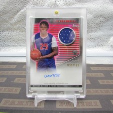 2024 Topps Midnight Basketball Marcus Sasser Jersey/Autograph Card #RJA-MS, Ser#