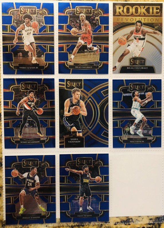 2023-24 Select MINT RC Lot (8) - Scoot Henderson, Nick Smith, Coulibaly Pickett