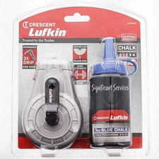 Crescent Lufkin 100' Aluminum Chalk Reel with Blue Chalk