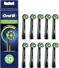 Oral B Cross Action Electric Toothbrush Head Black Color 10 Packs