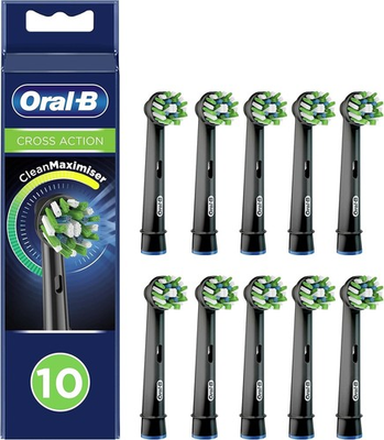 #ad #ad Oral B Cross Action Electric Toothbrush Head Black Color 10 Packs $19.98
