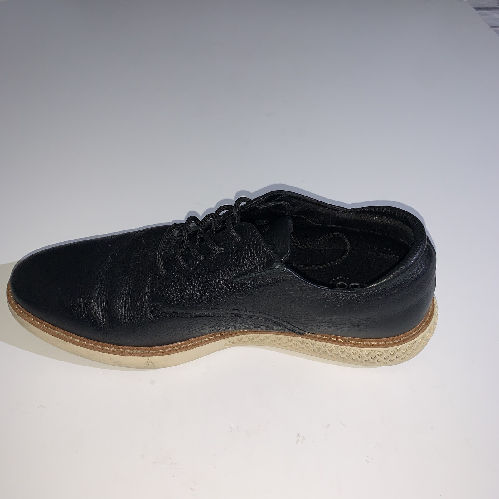 SAOLA Scarpe Aldo uomo taglia 11 pelle nera casual Oxford derby stringate suola comoda