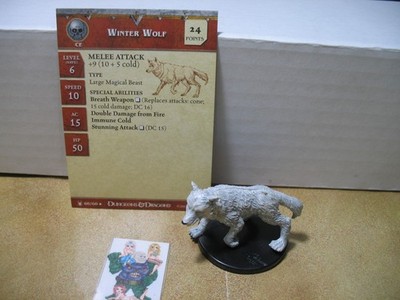=Dungeons and Dragons D&D UNDERDARK Winter Wolf 60/60 with card =
