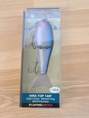NORIES Hiratop 140F 301 Crystal Aurora Ghost E3517-001 crankbaits Scratched