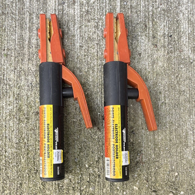 Forney 500A AC Copper Jaw Stick Welding Electrode Holder Clamp Lot of 2 53200