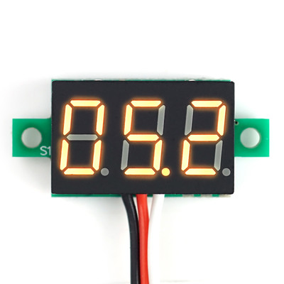 0,28'' Mini Digital-Voltmeter mit LED Anzeige, 0-99V, 3-Wire, gelb