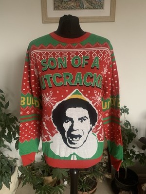 Primark Buddy Elfe Weihnachtspullover - Sohn eines Nussknackers - Filmgröße S