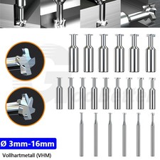 Ø 3mm bis 16mm VHM T-Nutenfräser Schlitzfräser Schaftfräser für Aluminium Kupfer