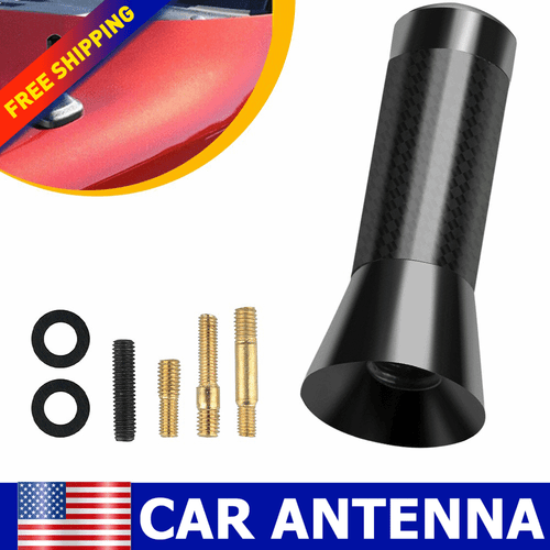 For Truck Motorcycle?Carbon Fiber Car Radio Stereo Antenna Stealth FM AM Short A