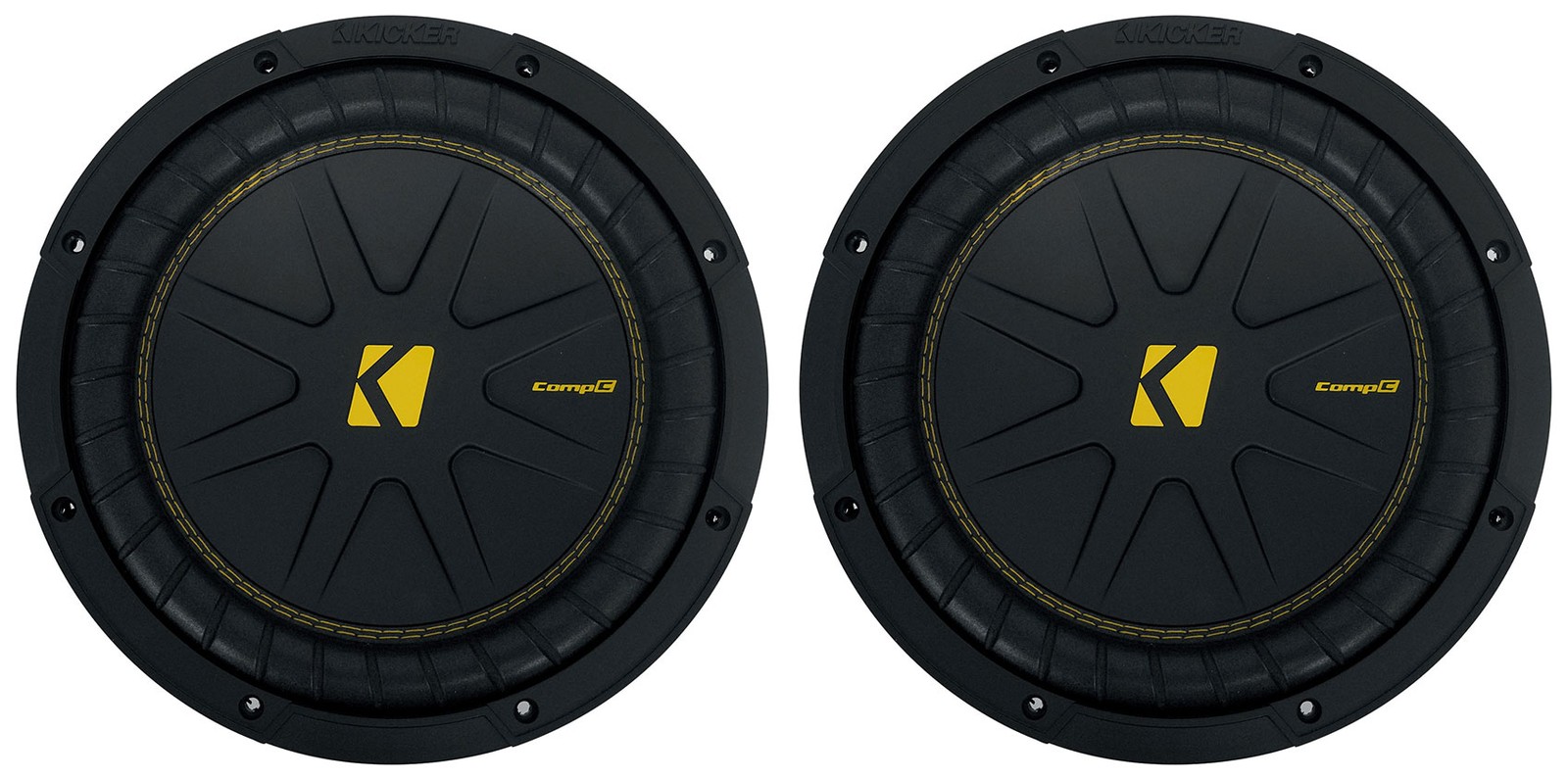 2 Kicker 50CWCD104 CompC 10 сабвуферов DVC 4-омные автомобильные аудиоподводы CWCD104 35690₽