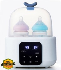 Double Baby Bottle Warmer 5-in-1 Fast Breastmilk Warmer Food Heater Twins