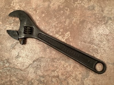 Vintage J.H.Williams Crescent Wrench Adjustable 8 in. Drop Forged Heavy Duty USA