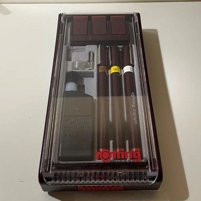 Used/Drafting Pen Rotring Isograph 25 35 50 Set Of 3
