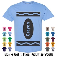 Crayon Costume Matching Group Couples Halloween Shirt
