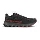 La Sportiva Men's Helios III Black/Poppy Trail Running Shoes 46D-999311