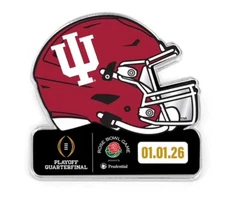 2025 2026 CFP Indiana Hoosiers Rose Bowl College Football Playoff Pin