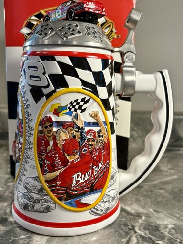 Dale Earnhardt Jr - Checkered Flag - Budweiser / Anheuser Busch Stein New w/ Box - Picture 3 of 22