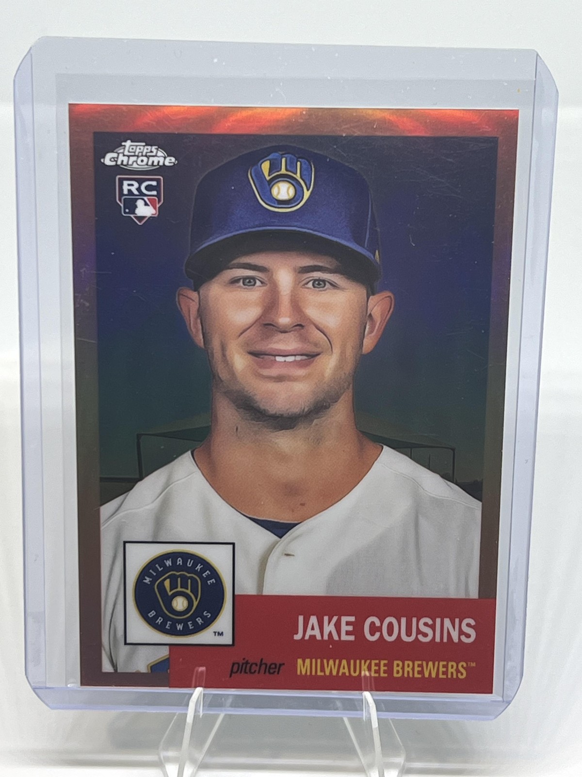 2022 Topps Chrome Platinum #175 Jake Cousins Rose Gold Refractor #/75 SN,RC