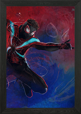 Miles Morales gerahmtes Wandbild Poster Leinwanddruck Bild