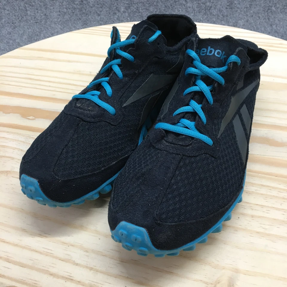Reebok Shoes Womens 10 Realflex Athletic Running Sneakers J88600 Black Blue - Image 3 of 4