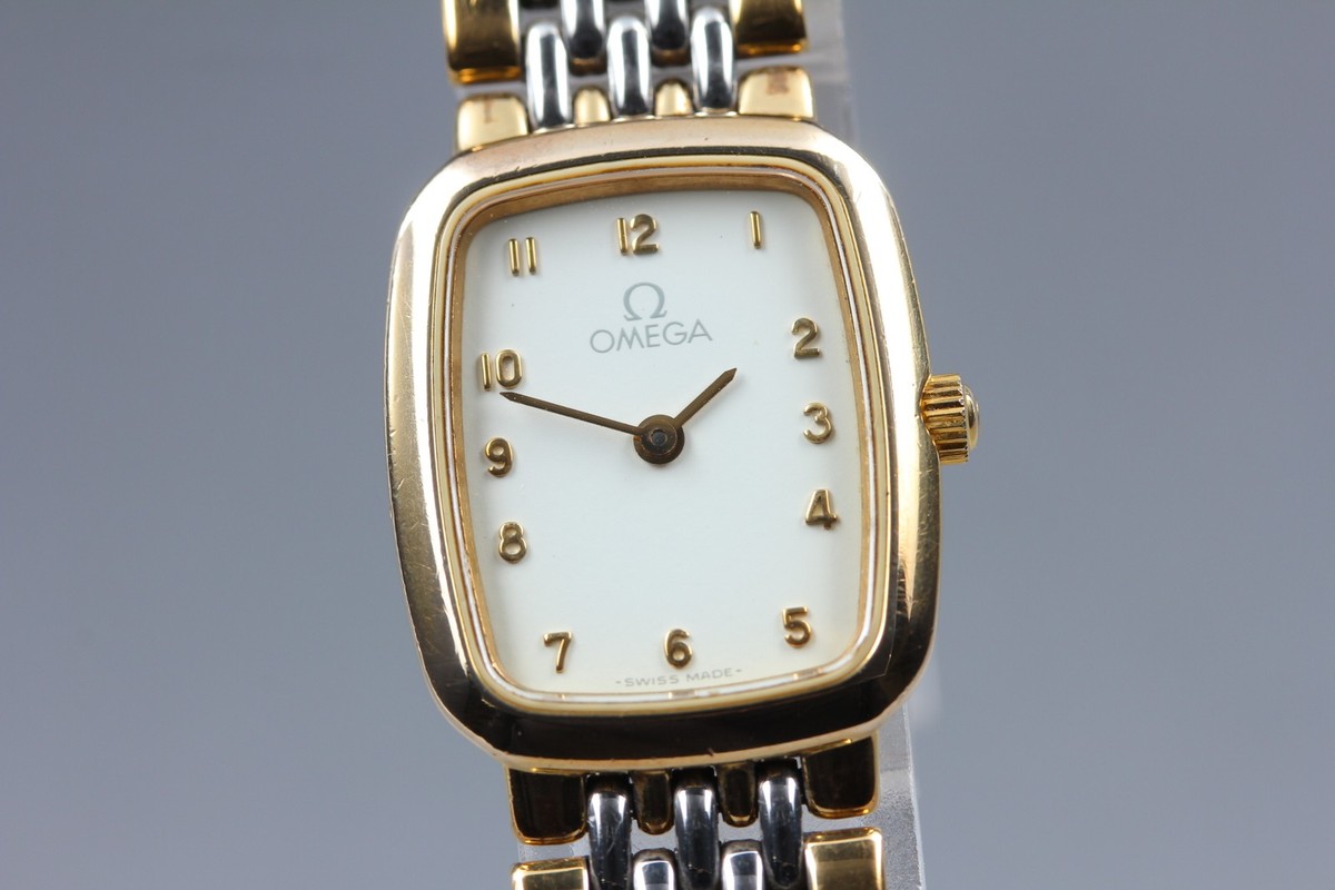 Vintage 1980s As-Is Omega De Ville Ref.795.0899 Gold Arabic Quartz