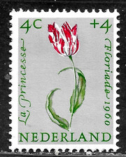 HICK GIRL-MINT NETHERLANDS STAMP   SC#B343  1960  FLOWER ISSUE   C777