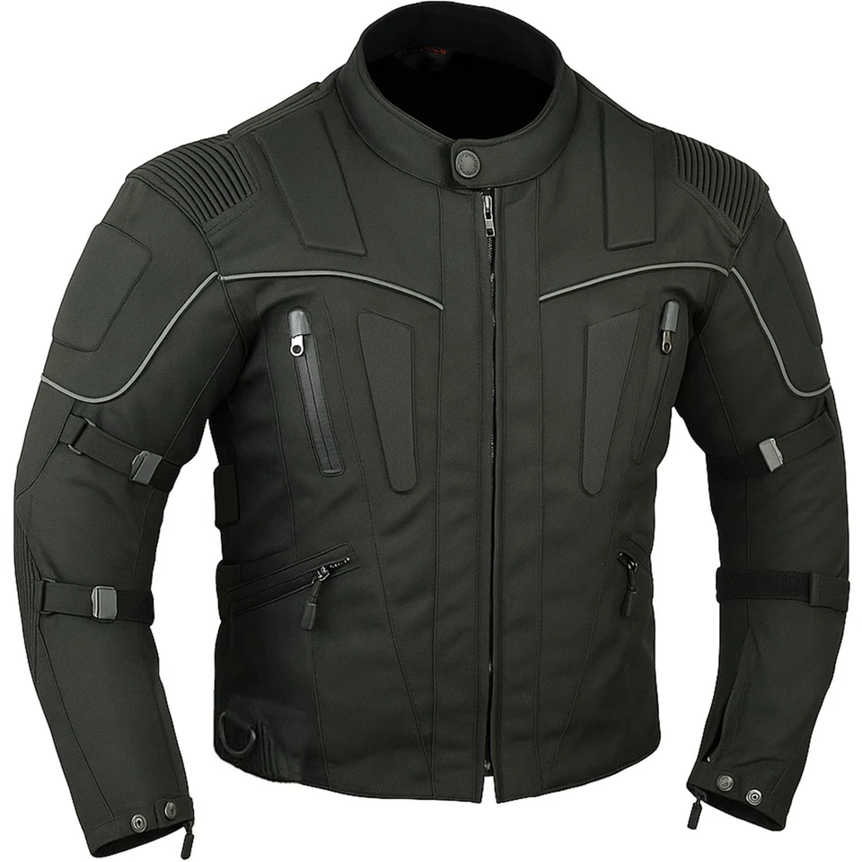 Biker-Motorradjacke, Cordura CE-Protektoren, herausnehmbar, wasserdicht, XS-8XL - Bild 1 von 1