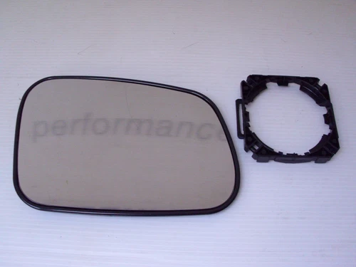 RANGE ROVER P38 WING MIRROR GLASS & ADAPTOR RH - DRIVERS SIDE MIRROR GLASS