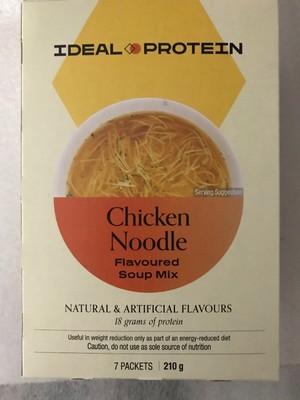 Ideal Protein Chicken Noodle Soup Mix 7 Packets 21 G Protein Per Packet Ebay