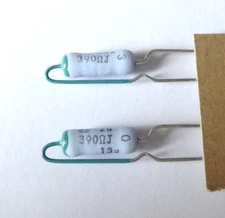 2 pcs ERG-2SJ391E, 390 ohms 2W Metal Oxide Power Resistors. Radial