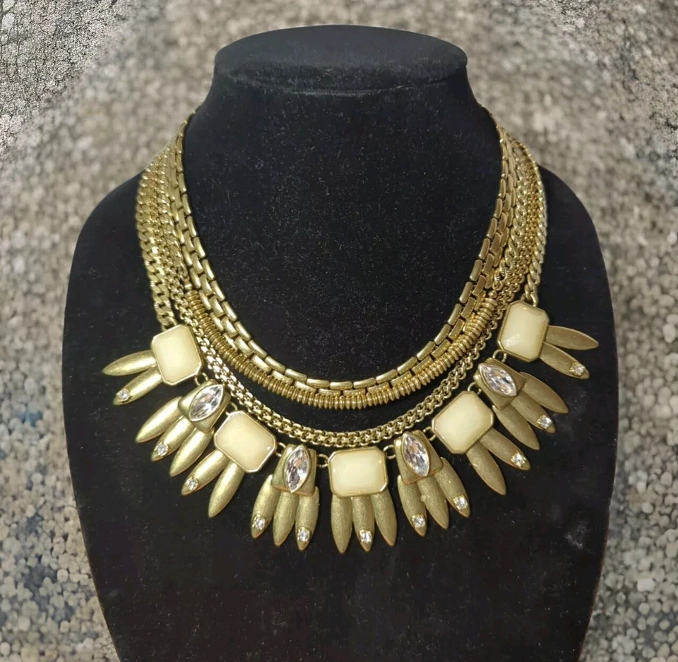 ❤️Collar Convertible SILPADA KR Bueno Como Oro - Tono Cristal Swarovski 4 Capas 