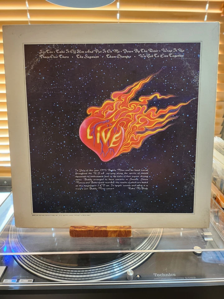 Buddy Miles, Buddy Miles Live, 1971 1st DBL LP, Mercury White Lb. PROMO, VG+/VG+ Foto 2 de 4