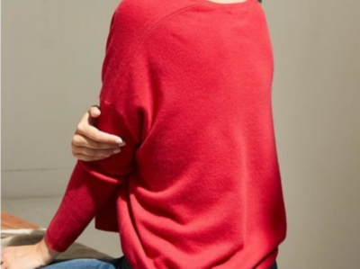 Pull 100% Cachemire Sud Express - Framboise, Taille S, Neuf Avec étiquettes