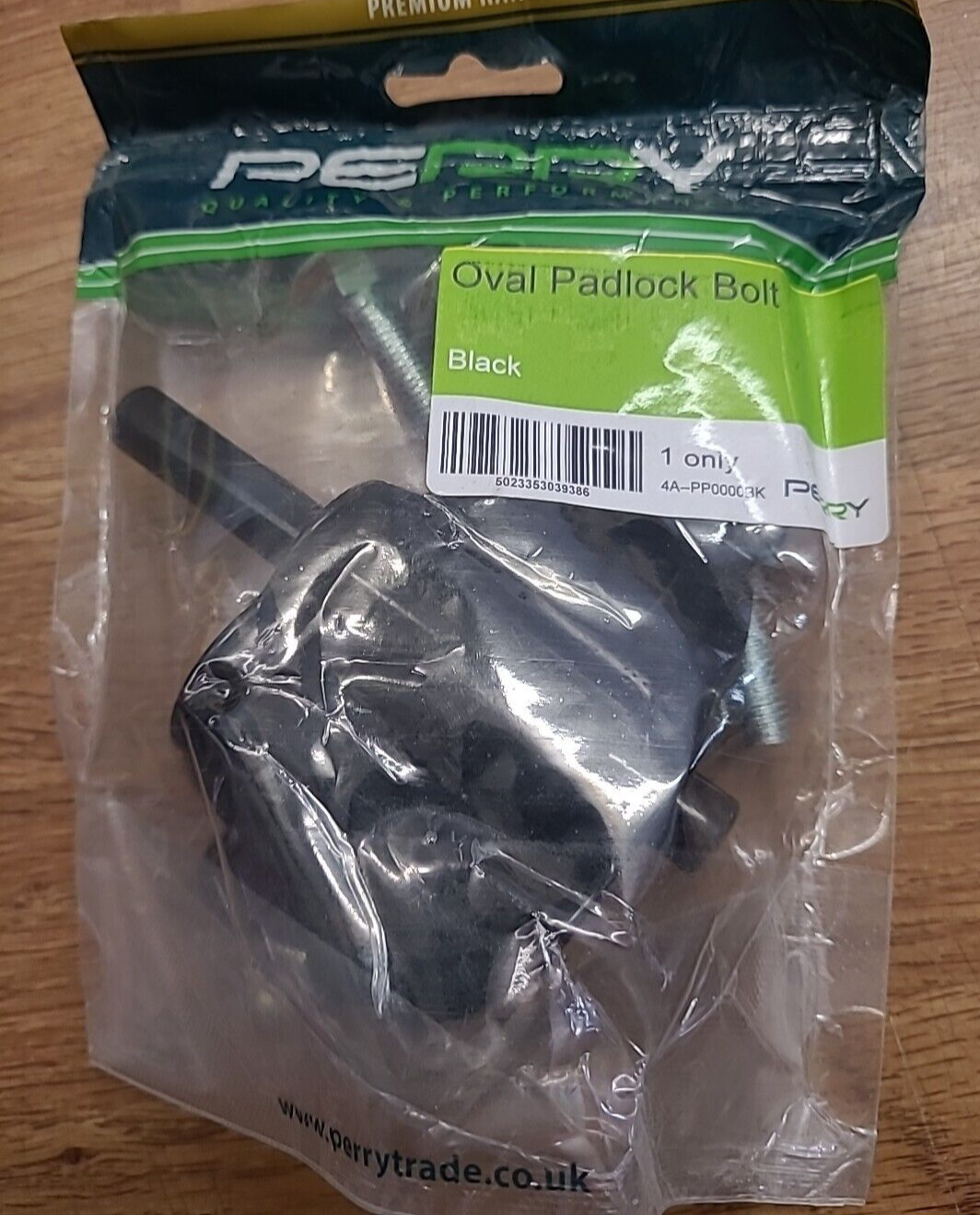 Perry 100mm Oval Pad Bolt Black
