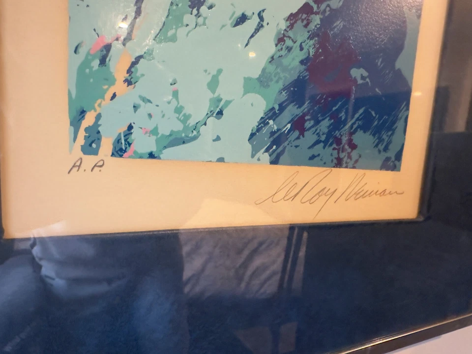 leroy neiman "downhill skiier" - Image 2 of 3