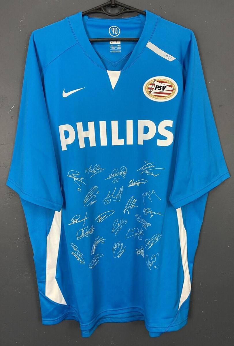 FABRIC SIGNED MEN PSV EINDHOVEN 2007/2008 FOOTBALL SOCCER SHIRT