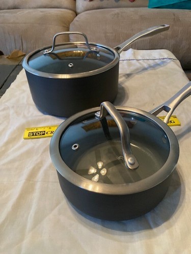NEW - BIALETTI "CERAMIC PRO" NON STICK - 1.5 QT & 3 QT COVERED SAUCE PANS - Picture 3 of 17