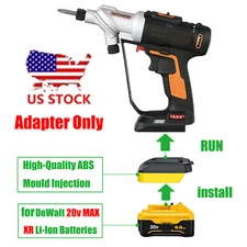 1 Adapter for DeWalt 20V MAX XR Batteries To Power for Worx 20V USA Ver. Tools