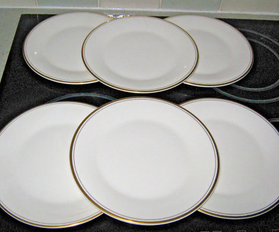 Royal Doulton Gold Concord 8'' Salatteller x 6